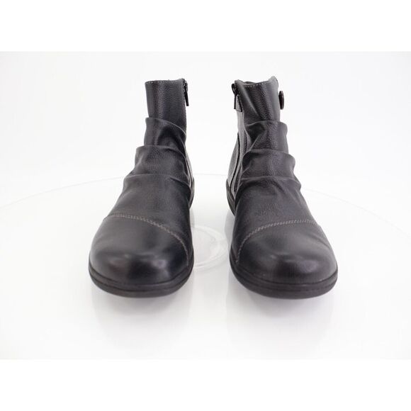 Clarks Women's Cheyn Zoe Ankle Boot Size 9 Black Shoe Leather Zip Up Bootie - Picture 7 of 12